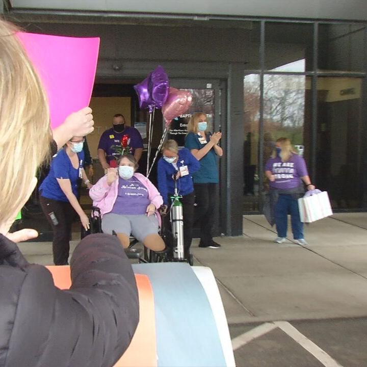 Brianna Heitzman, COVID survivor, discharged after months in the hospital